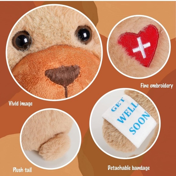 NWT 12 “ Get Well Teddy Bear - Picture 4 of 7